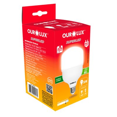 LAMPADA SUPERLED ALTA POTENCIA T30W 6500K BIV