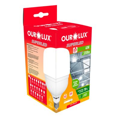 LAMPADA SUPERLED ALTA POTENCIA T40W 6500K BIV