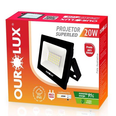 REFLETOR LED SL 20W PT6500K BIV