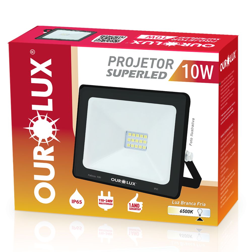 REFLETOR LED SL 10W PT6500K BIV
