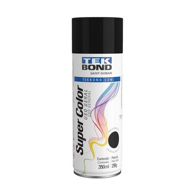 TINTA SPRAY PRETO FOSCO 350ML