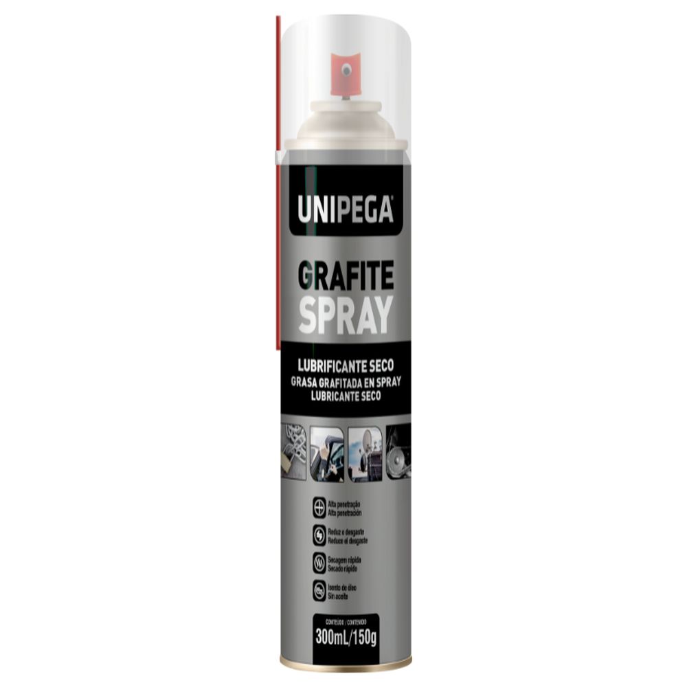 GRAFITE SPRAY LUBRIFICANTE SECO 300ML/150G