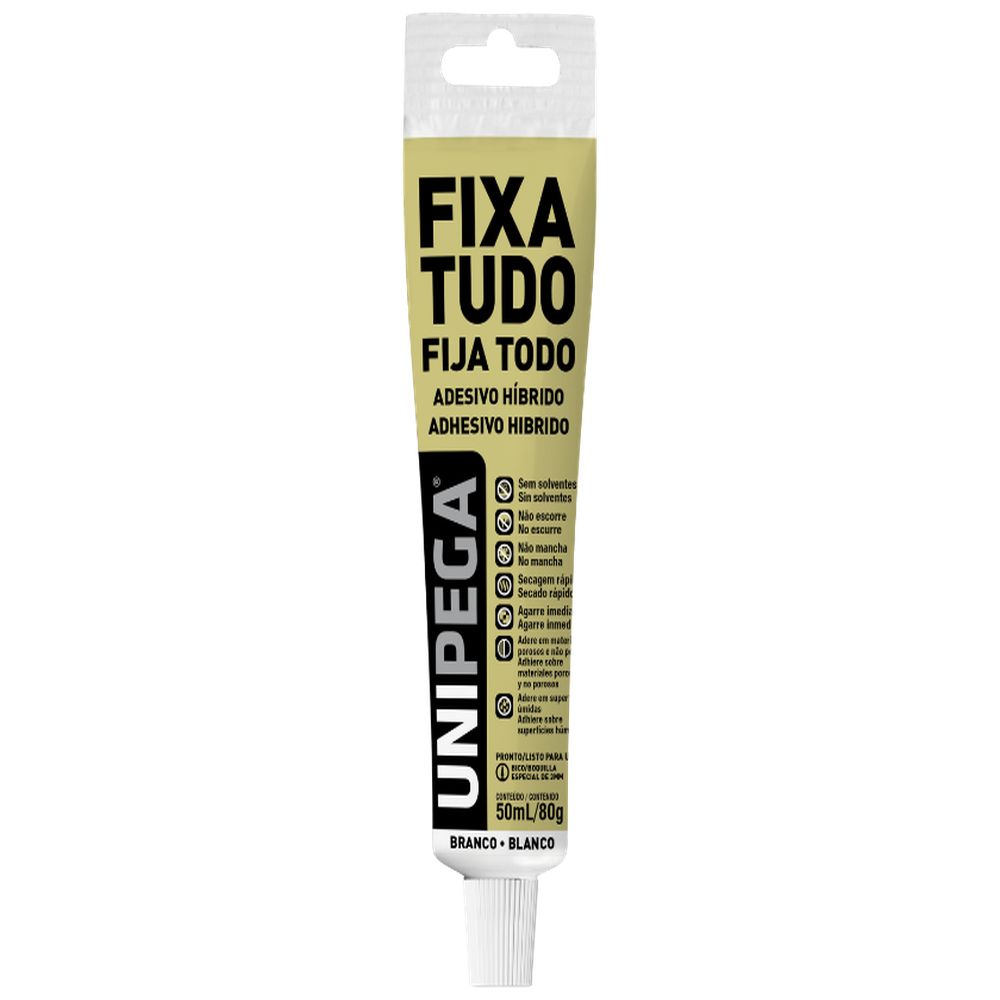 ADESIVO HBD FIXA TUDO BRANCA 80G/50ML