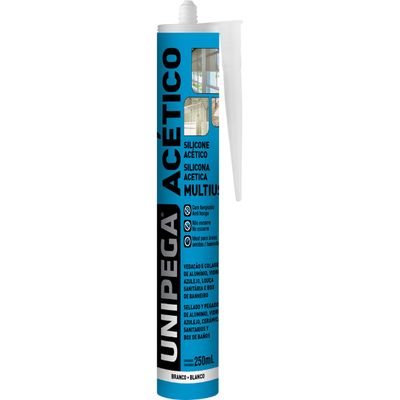 SILICONE ACETICO 250ML BRANCO