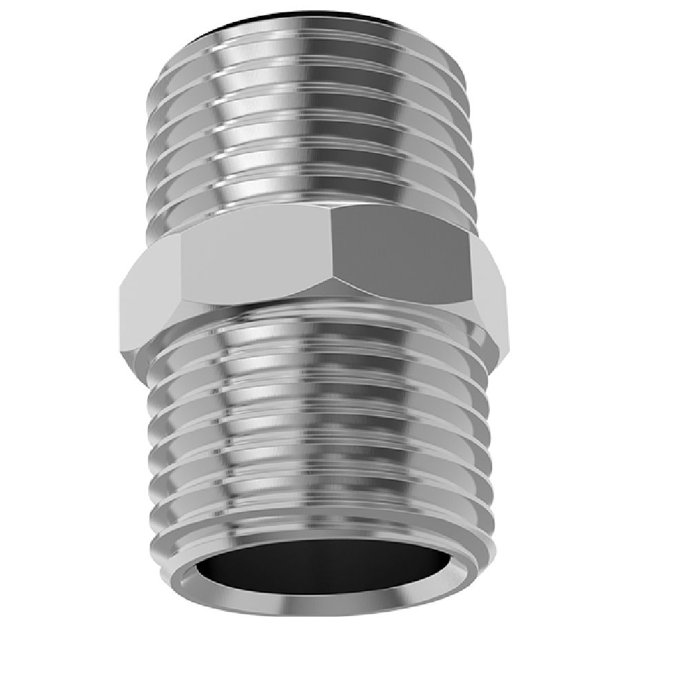 NIPLE DUPLO CROMADO 1/2 DN15