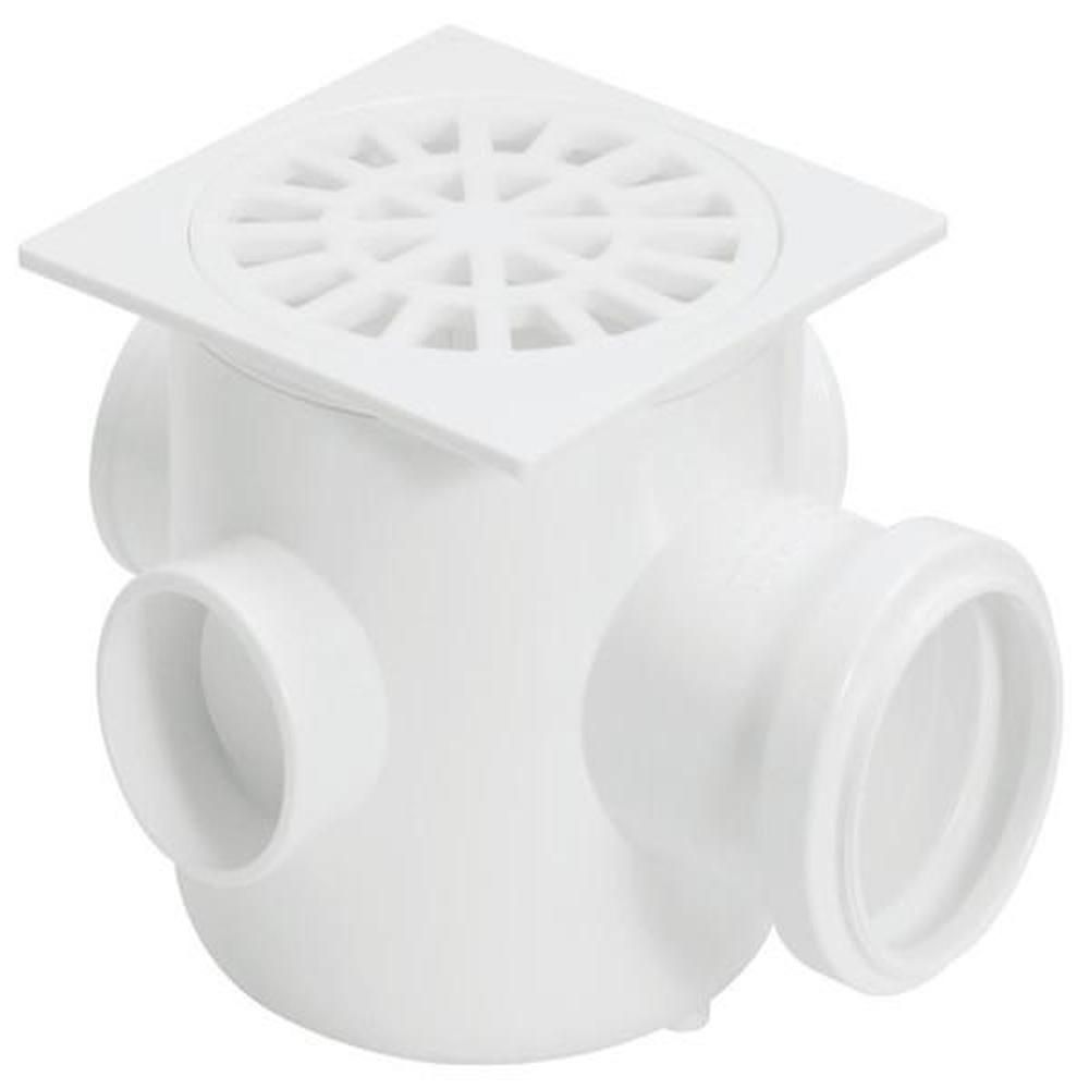 CAIXA SIFONADA N63 QUADRADA PARA GRELHA QUADRADA 100X100X50