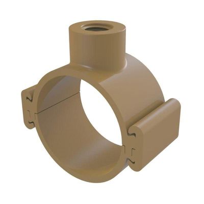 COLAR TOMADA PVC C/TRAVAS 110MMX1/2