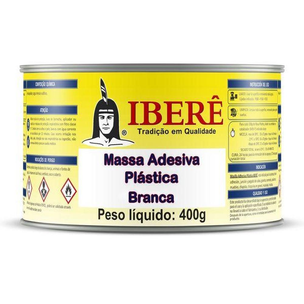 MASSA PLASTICA BRANCA 400G