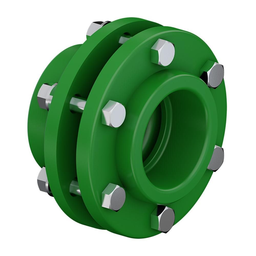 UNIAO DUPLA COM PARAFUSOS PPR 90MM