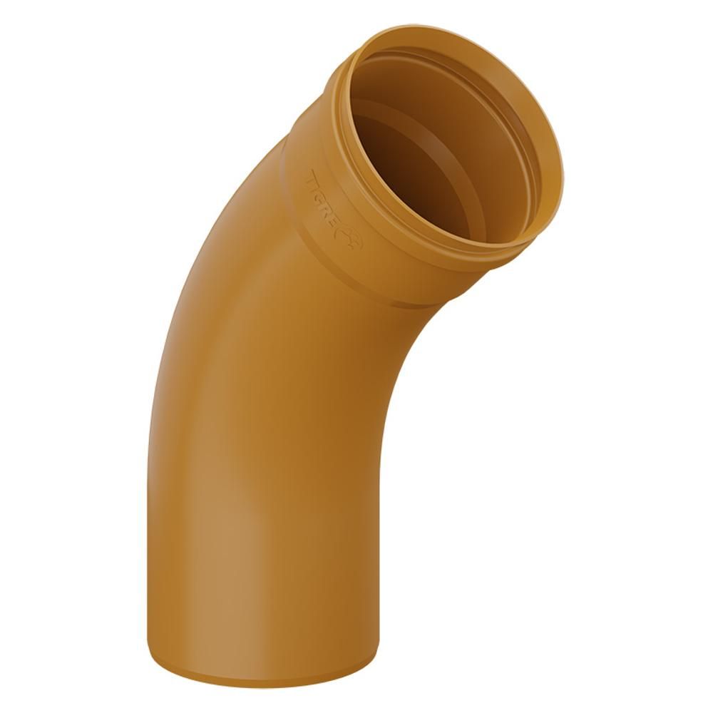 CURVA 45 COLETOR OCRE LONGA 150MM
