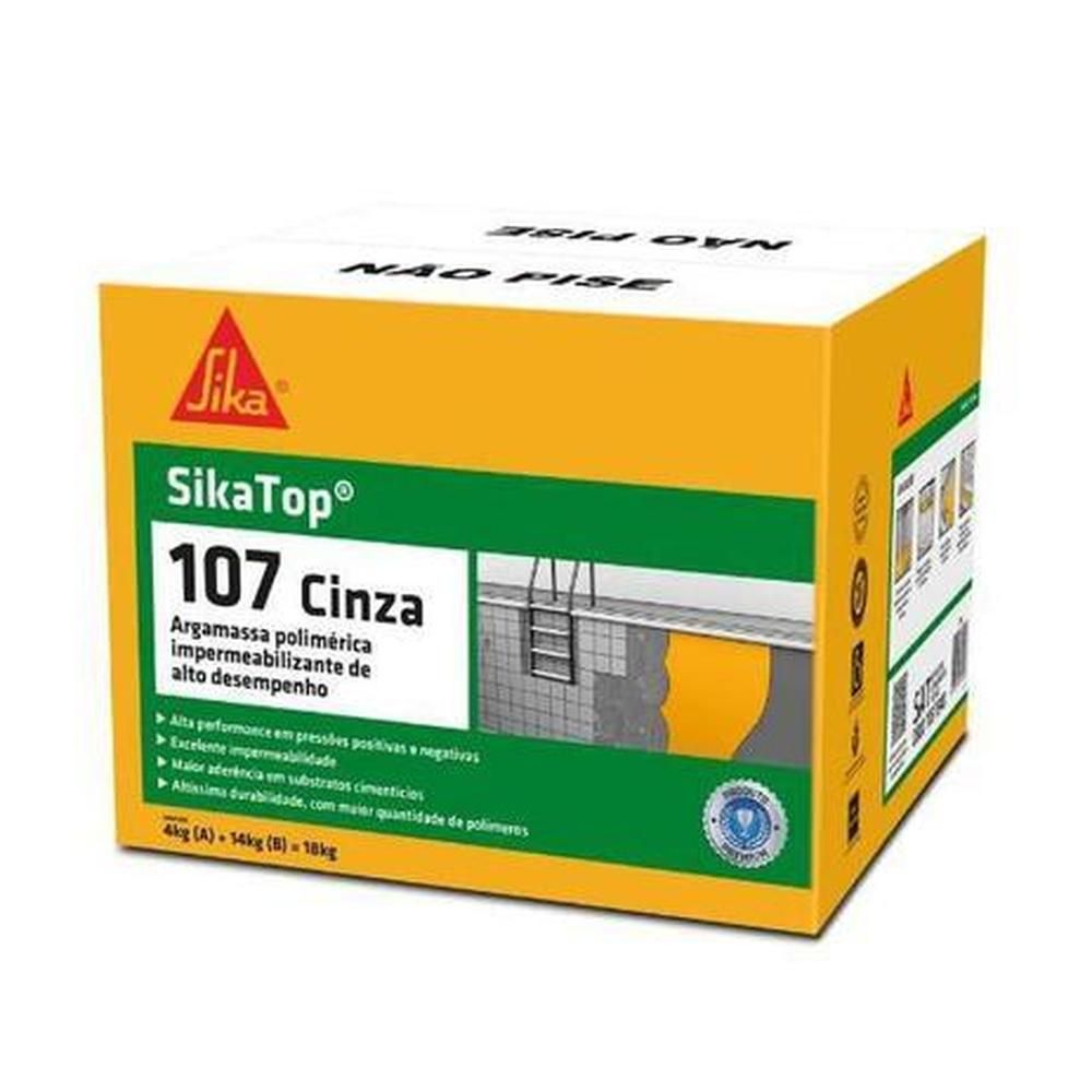 SIKATOP 107 CAIXA 18KG CINZA