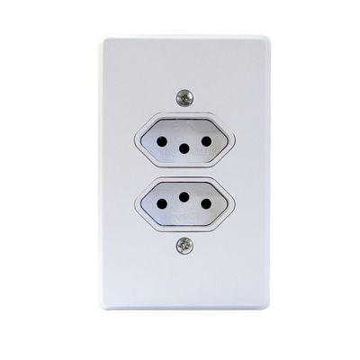 TOMADA DUPLA 2P+T 10A/250V