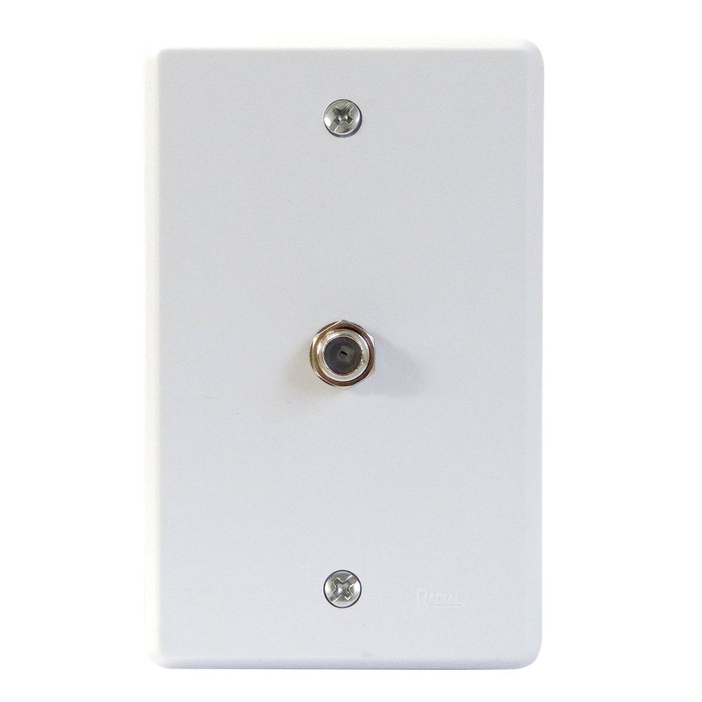 TOMADA PARA ANTENA COM PLACA