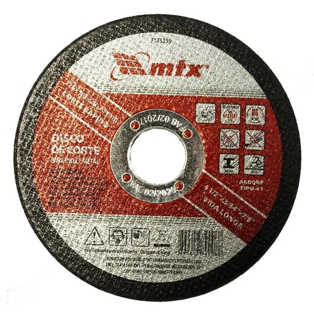 DISCO CORTE INOX/METAL 115X1X22MM MTX