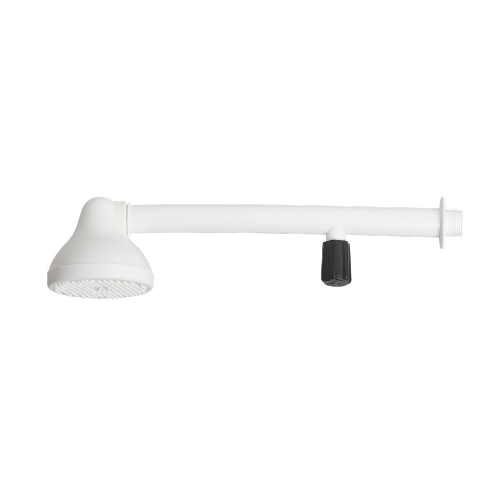 CHUVEIRO PLASTICO 4" C CANO E REGISTRO BRANCO