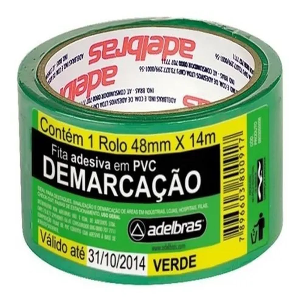 FITA DEMARCACAO SOLO VERDE 48MMX14M