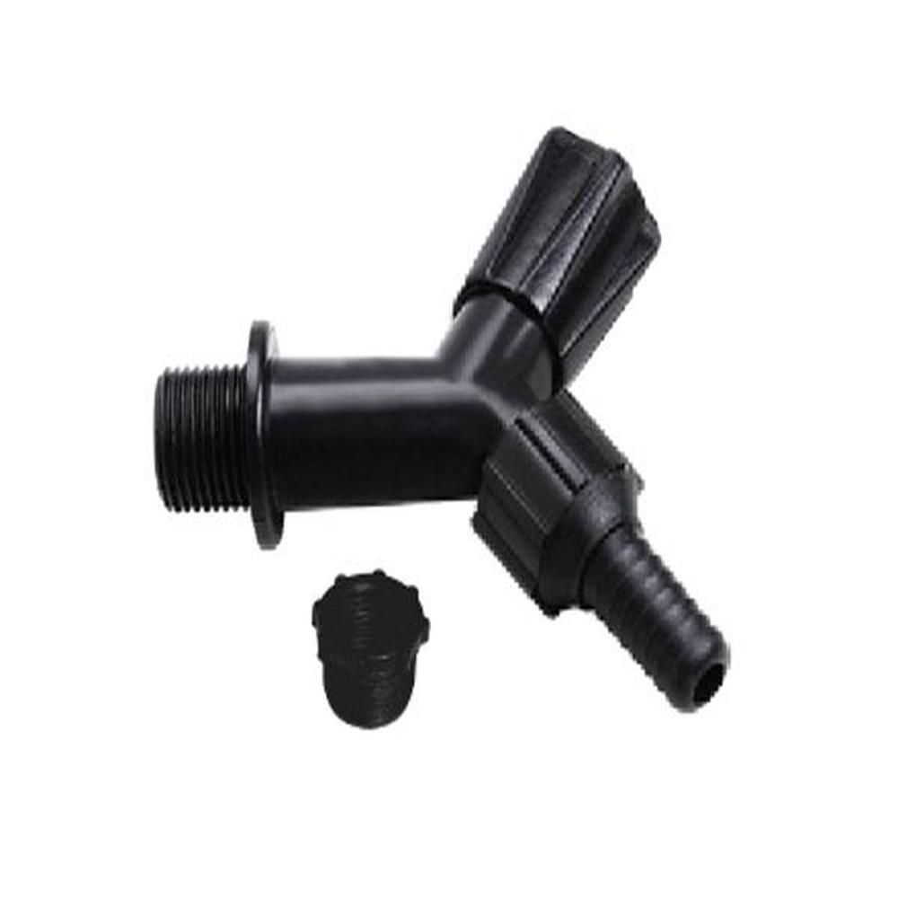 TORNEIRA PLASTICA JARDIM 1/2 2074 PRETA