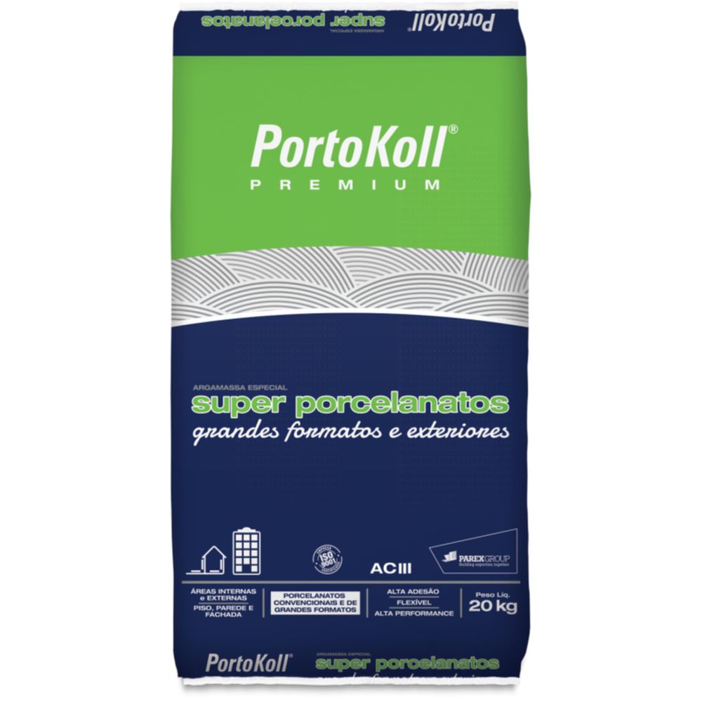 ARGAMASSA ACIII PK SUPER PORCEL CINZA 20KG