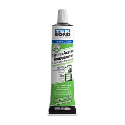 SILICONE ACETICO CONSTRUÇAO 50G TRANSPARENTE S/BLI