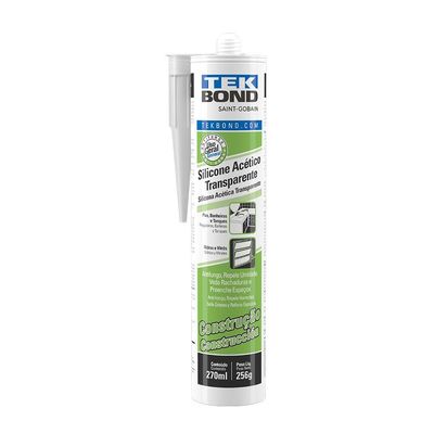 SILICONE ACETICO CONSTRUÇAO 256G/270ML TRANSPARENTE