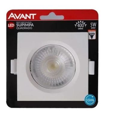 SPOT LED QUA 5W BR6500K BIV PC C/05UN BC
