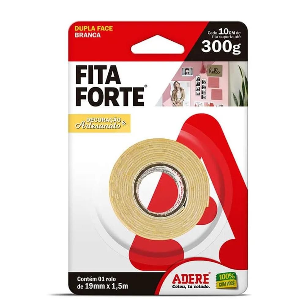 FITA DUPLA FACE TRANSPARENTE 19MMX2M