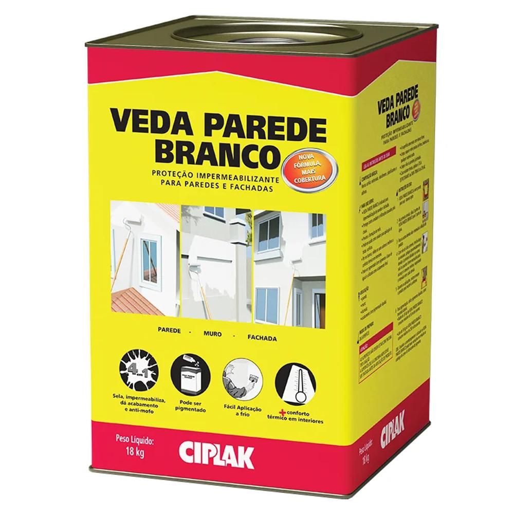 CIPLAK VEDA PAREDE BRANCO LATA 18KG