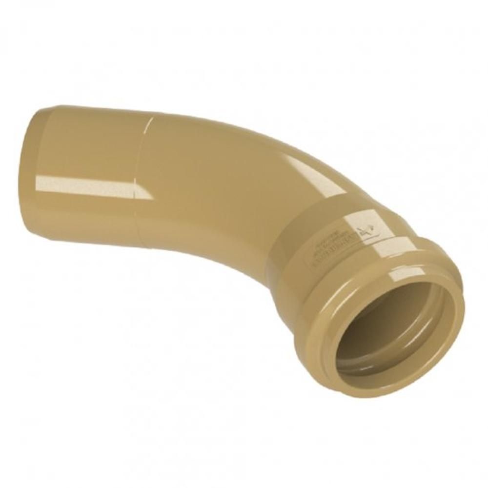 CURVA 45 PVC ADUT PB JE DN50/DE60