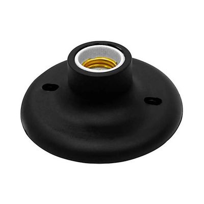 PLAFON PLASTICO PRETO E27 LOUCA