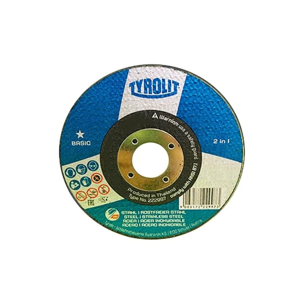 DISCO DE CORTE 2X1 115X2,5 BASICO TYR